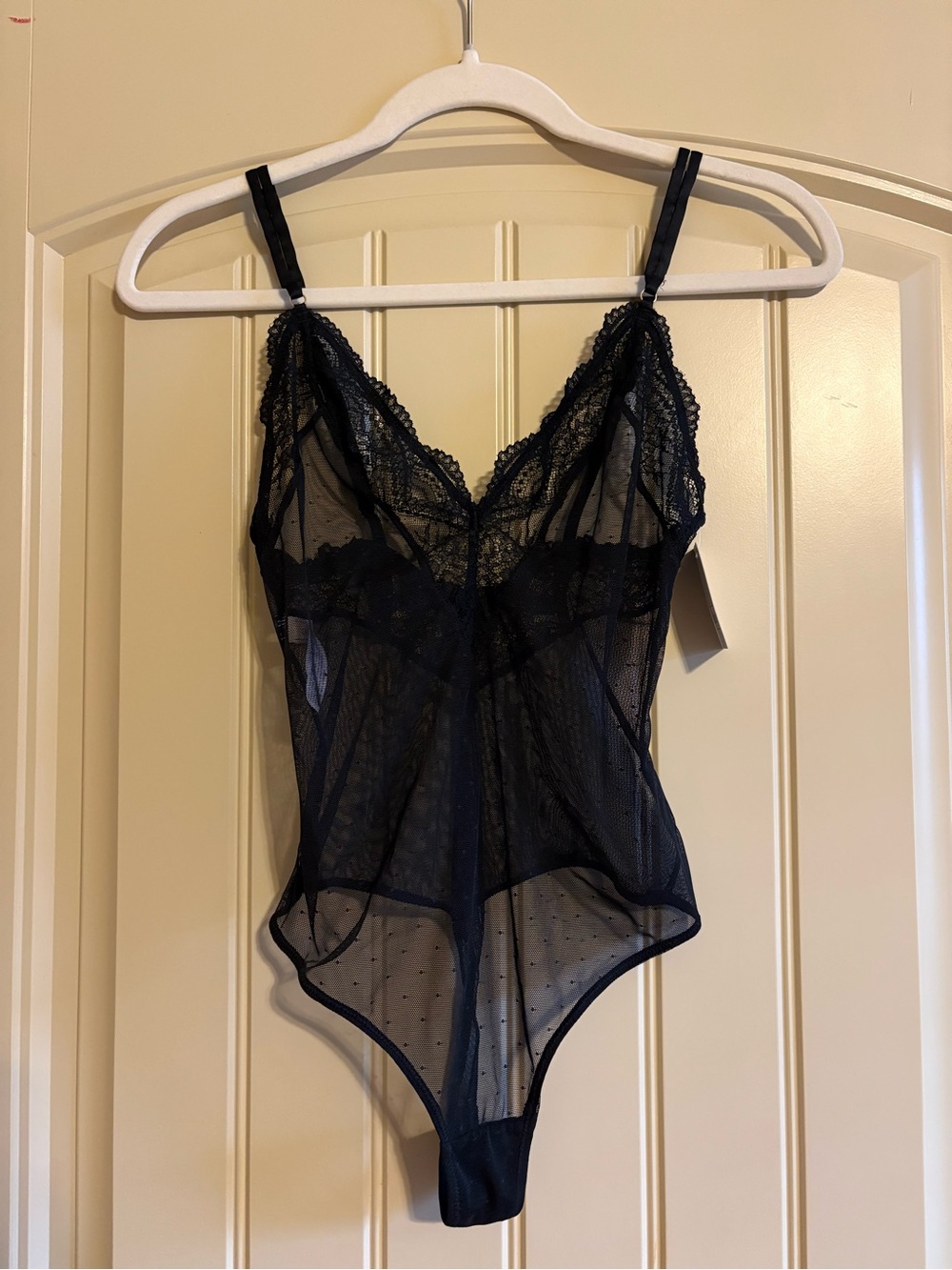 NWT Black lace bodysuit